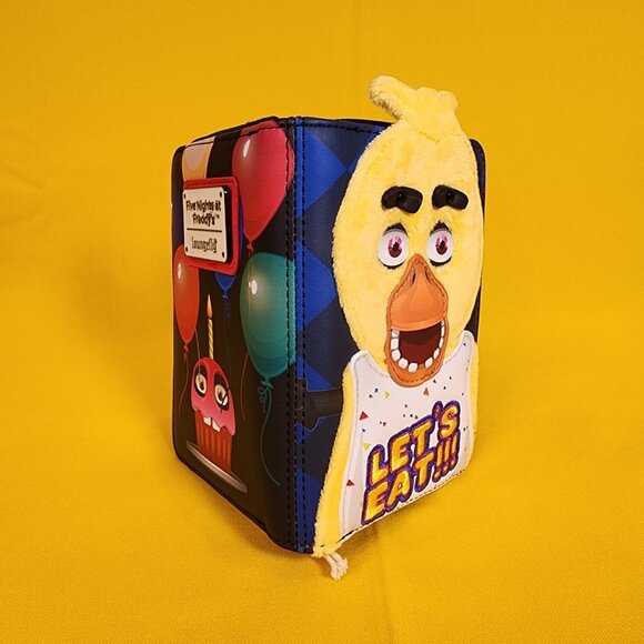 Loungefly Five Nights at Freddy's Chica Plush Cosplay Zip Around Wallet NEW - Picture 13 of 14